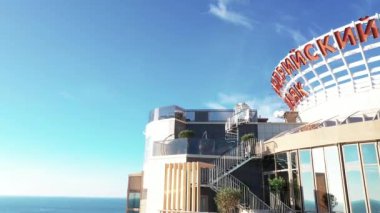 Deniz manzaralı çatı katı. Sochi. Hava anket.