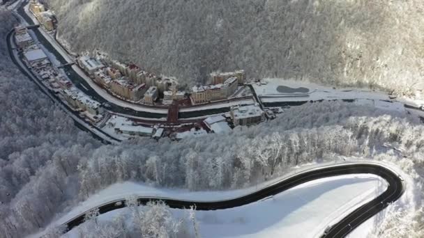 Sochi Rússia 2018 Rosa Khutor Ski Resort Sochi Krasnaya Polyana — Vídeo de Stock