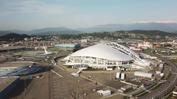 Oroszország Sochi Augusztus 20178 Légi Labdarúgó Stadion Fischt Sochi Adler — Stock videók