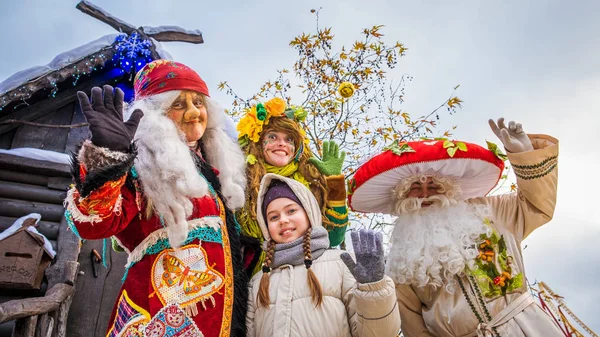 Adler Russia January 2019 Woman Role Baba Yaga Witch Russian — Stock Photo, Image