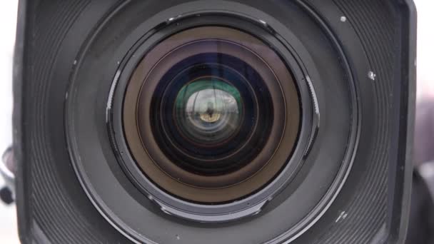 Телевізійні Камери Поспіль Транслюють Захід Прямому Ефірі — стокове відео
