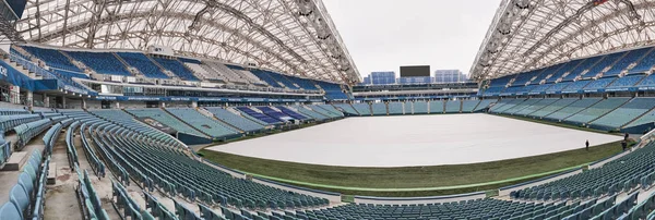 Сочи Россия Января 2019 Года Стадион Фишт Поле Покрыто — стоковое фото