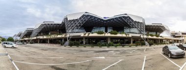 Sochi, Rusya Federasyonu-18 Şubat, 2018: Adler Havaalanı inşa. Havaalanı Sochi. (Aer)