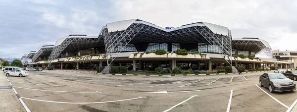 Sochi, Rusya Federasyonu-18 Şubat, 2018: Adler Havaalanı inşa. Havaalanı Sochi. (Aer)