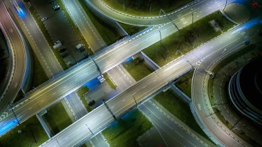 Sochi, Rus trafik akşam üzerinde hava yüksek drone uçuş