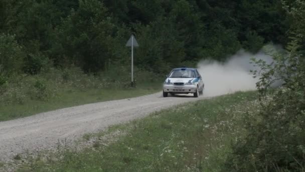 Sochi Ρωσία Ιουλίου 2020 Racing Car Driving Slow Motion Lifting — Αρχείο Βίντεο