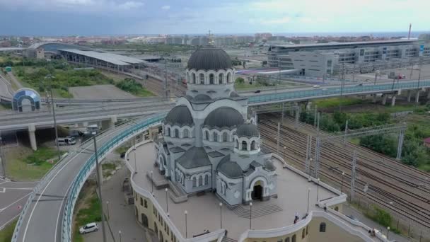 Szocsi Oroszország Aug 2020 Megváltó Krisztus Csodálatos Képének Temploma Szocsit — Stock videók