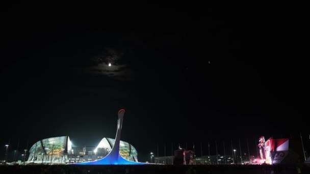 Sochi Russia Sepp 2020 Time Lapse Videos Олимпийский Парк Сочи — стоковое видео
