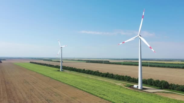 Des Éoliennes Qui Produisent Électricité Moulin Vent Technologie Éolienne Vue — Video