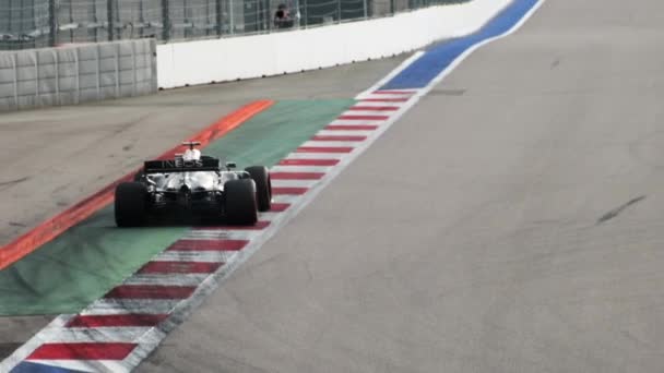 Sochi Rusia Septiembre 2020 Coches Fórmula Durante Sesión Free Practice — Vídeo de stock