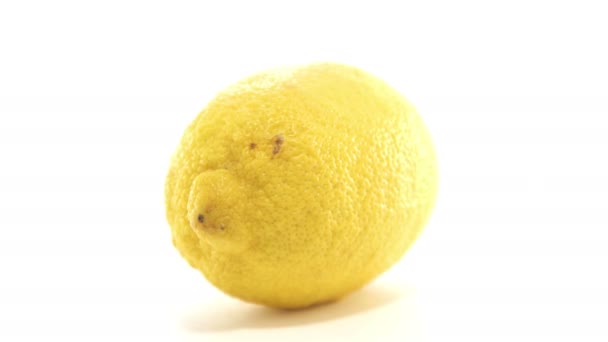 Żółty lemon orzeźwiający owoców cytrusowych witaminy dla zdrowej diety — Wideo stockowe