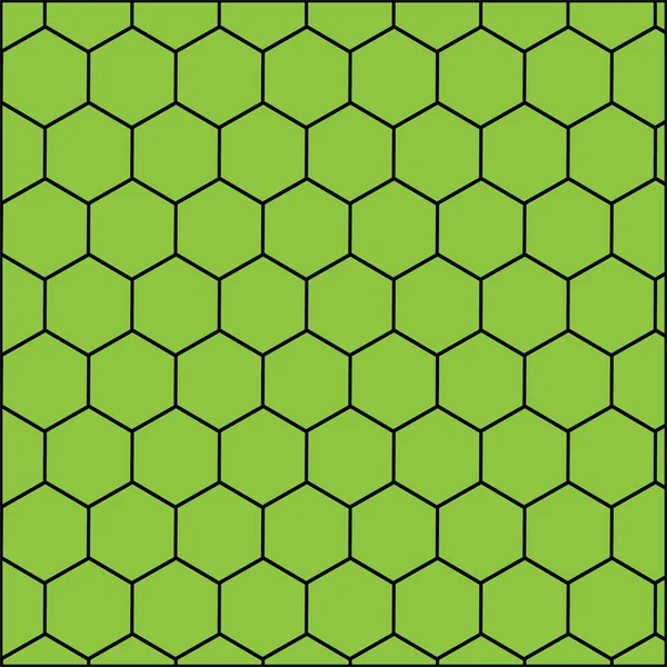 Hexagon pattern on green background. Seamless pattern of the hexagonal netting.