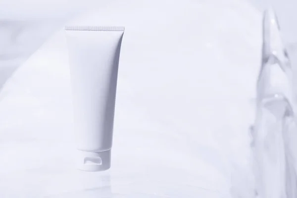 Body Lotion Cream Healthy Spa Cosmetic Sunscreen Spf Bottle Facial — Stock Photo, Image