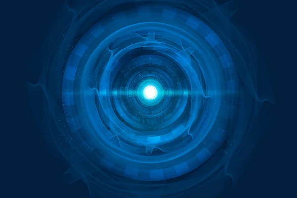 ai blue eye technology network abstract futuristic background illustration