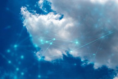 Ağ Internet dijital teknolojisi ile bulut depolama