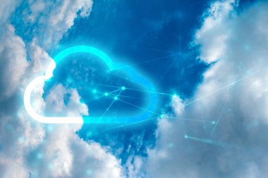 Ağ Internet dijital teknolojisi ile bulut depolama