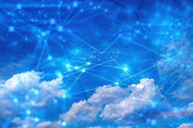 Ağ Internet dijital teknolojisi ile bulut depolama