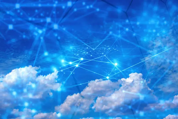 Ağ Internet dijital teknolojisi ile bulut depolama
