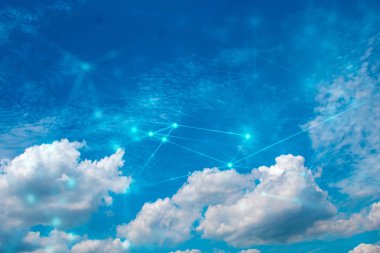 Ağ Internet dijital teknolojisi ile bulut depolama