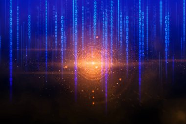 bulut depolama, veri derin öğrenme ai teknolojisi robotik, kimyasal molekül, atom hücre bilimi, fütüristik siber ağ, arka plan illüstrasyon 3d render