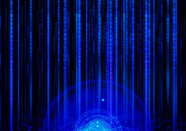 Web arka plan ağ futuristik 3D illüstrasyon net, bulut simgesi, internet hacker güvenlik online