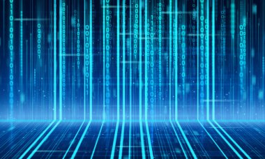 Web resimde arka plan fütüristik robot, sistemi Internert şeylerden kod, veri bağlantı elektrik, dijital AI sosyal ağ teknolojisi çalışma parlaklık Nuru soyut