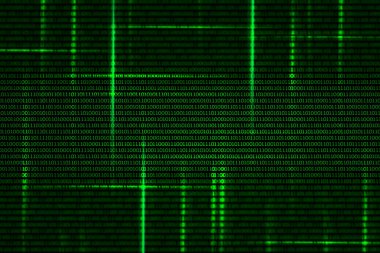 bilgisayar ağ illüstrasyon bacground 3d render, derin öğrenme, veri yazılımı program süreci, hacker sunucusu, web sistemi 01 kodu ile ai teknolojisi