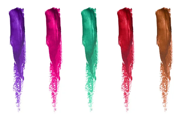 Cosmetic Lipstick Collection Paint Color Swatch Set — Stock Photo, Image