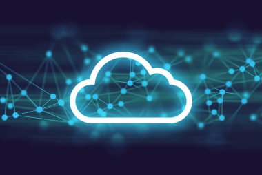 nokta düğüm dijital ağ bağlantısı 3d çizim