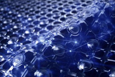 futuristik cam açık ağ arka plan soyut