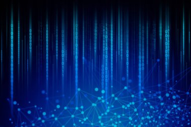 ai internet şey, ağ arka plan 3d illüstrasyon render, veri derin öğrenme, robotik bilim, nöron pleksus fütüristik, süper bilgisayar, beyin teknolojisi dijital bilim