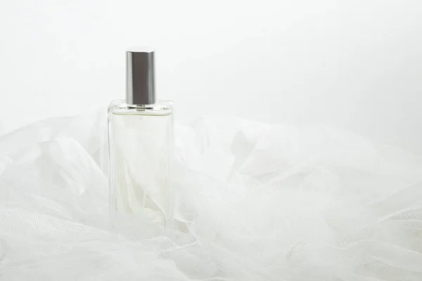 Perfume Perfume Perfume Perfume Luxo Com Tecido Têxtil Spa Maquiagem — Fotografia de Stock