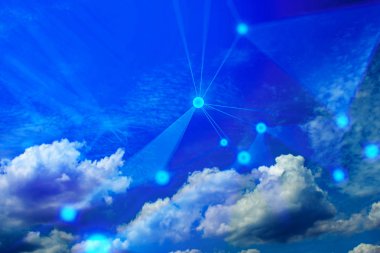 Ağ Internet dijital teknolojisi ile bulut depolama