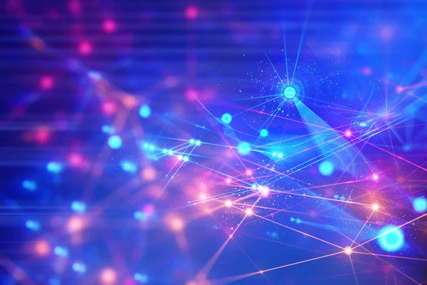 şey arka plan 3d illüstrasyon render ağ sunucusu internet, veri derin öğrenme, robotik ai bilim net web, nöron beyin, fütüristik bağlantı, dijital teknoloji