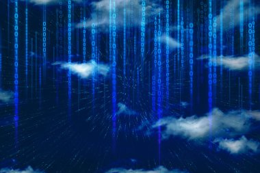 Atom hücresi pleksus ve bilim, soyut futuristik evren siber ağ sunucusu Online, arka plan illüstrasyon 3D render, AI teknolojisi, robotik sistem