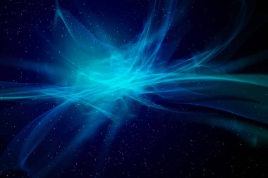 Plazma bilim eğrisi hologram mavi soyut dijital Internet fütüristik teknoloji ağ AI arka plan illüstrasyon