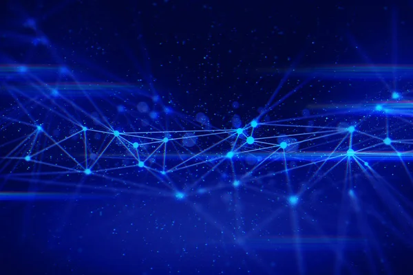 parçacık yıldız tozu, veri derin öğrenme hologram robotik, ai teknoloji neon kızdırma, kimyasal molekül, atom hücresi, fütüristik siber ağ, galaksi bilim arka plan illüstrasyon 3d sistemi