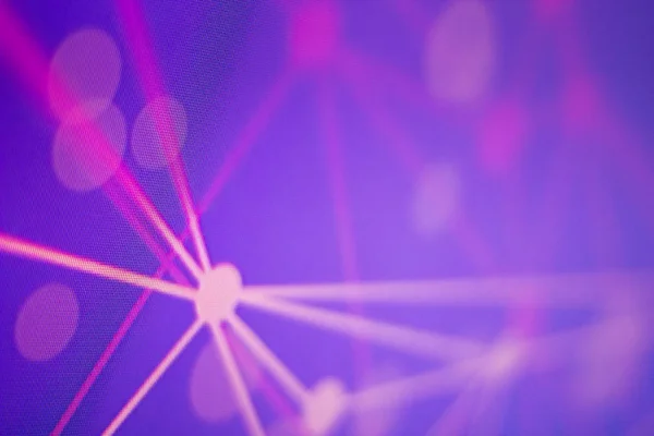 pink light laser web network background in technology concept