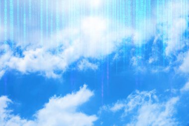 sunucu online sosyal ağ, gökyüzü backround, fütüristik teknoloji, veri derin öğrenme, ikili ai robotik sistem, hacker güvenlik gizlilik dijital, bulut depolama