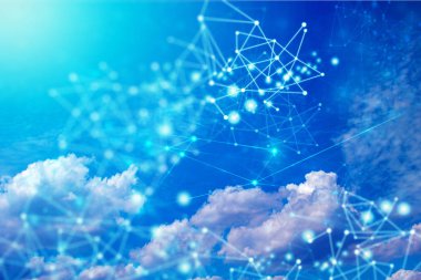 Ağ Internet dijital teknolojisi ile bulut depolama