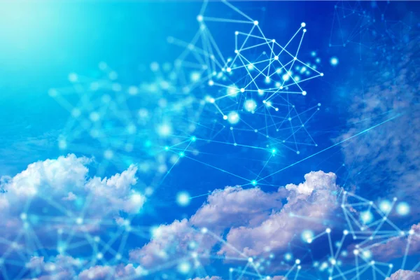 Ağ Internet dijital teknolojisi ile bulut depolama
