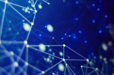 Web dijital ağ arka plan teknoloji illüstrasyon