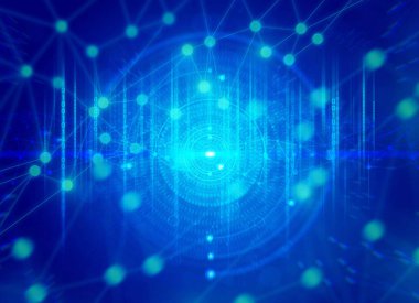 ai internet şey, ağ arka plan 3d illüstrasyon render, veri derin öğrenme, robotik bilim, nöron pleksus fütüristik, süper bilgisayar, beyin teknolojisi dijital bilim