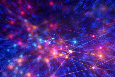 ağ arka plan 3d illüstrasyon render, veri derin öğrenme, robotik ai bilim net web, nöron beyin, fütüristik bağlantı, sunucu siber dijital, teknoloji internet şey