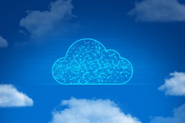 robotik sistem ai, güvenlik gizlilik, sunucu hacker online, bulut depolama simgesi, sosyal ağ, gökyüzü backround doğa, teknoloji internet, veri derin öğrenme