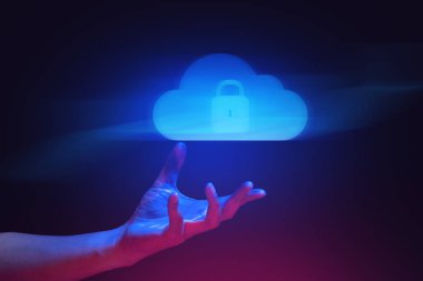 insan el ile sosyal veri ağı bulut depolama, sunucu yüzen, şeyler bilgi internet, AI robotik küresel sistem teknolojisi, makine derin öğrenme