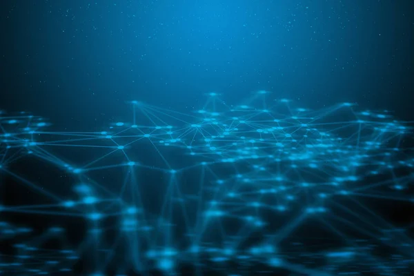 暗号通貨 ニューロン脳 未来的な接続 デジタル技術システム ネットワークソーシャルオンライン 背景3Dイラストレンダリング データマシンディープラーニング Aiサイエンスネットウェブ — ストック写真