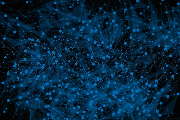 Wissenschaft Neuron Plexuszellhirn Futuristische Verbindung Technologiesystem Netzwerk Social Online Hintergrund — Stockfoto