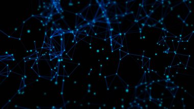 web fütüristik bağlantı, ağ sosyal online, arka plan 3d illüstrasyon render, derin öğrenme, bilim veri bulut depolama dijital, nöron pleksus hücre beyni, teknoloji sistemi