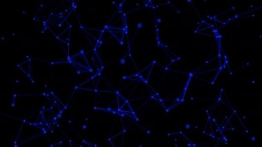 soyut ağ teknolojisi pleksus ai hologram nokta parçacık fütüristik bağlantı, şey internet, hacker sunucu online, bilim atom
